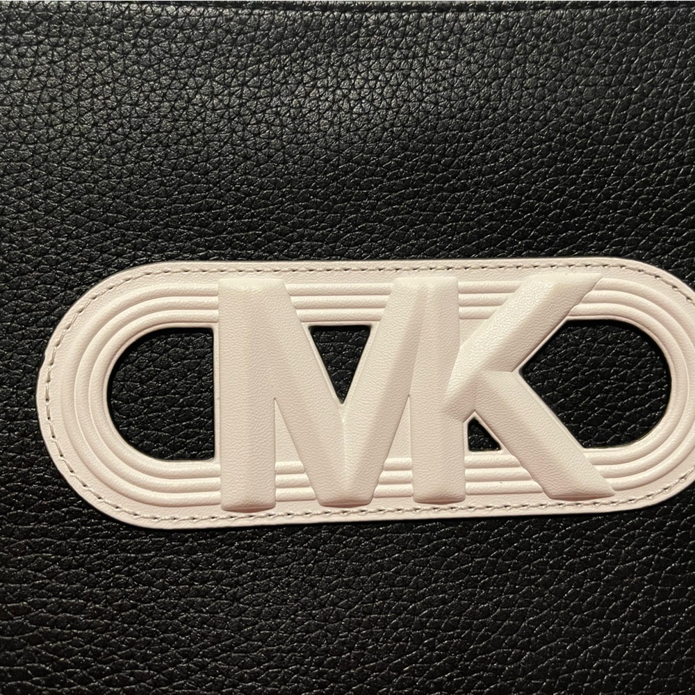 Michael Kors Black and White MK Wristlet - Picture 2 of 4